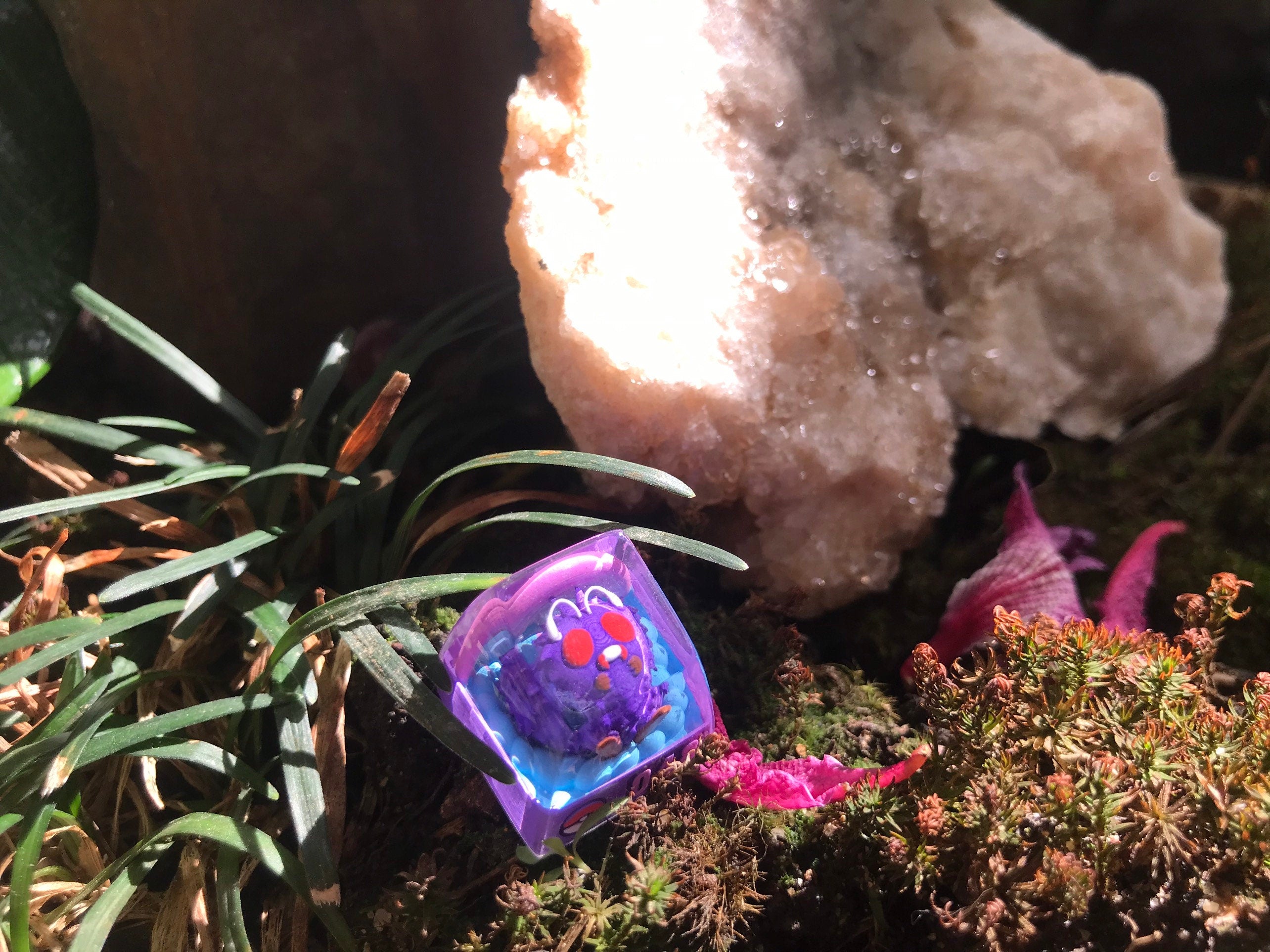 048 Venonat Pokemon, Pokemon Keycap, Pokemon Character Keycap, Artisan Keycap, Custom Pokemon Resin Keycap, Pokemon Resin Han