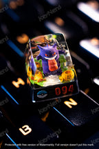 Ge.n.gar keycap, Custom pok.e.on keycap, handmade keycaps, Artisan keycap, Cherry mx keycaps, Mechanical Gaming Keyboard, Gif