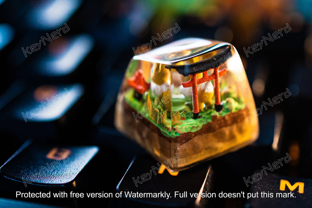 Ee.ve.e keycap, Custom pok.e.mon keycap, handmade keycaps, Artisan keycap, Cherry mx keycaps, Mechanical Gaming Keyboard, Gif
