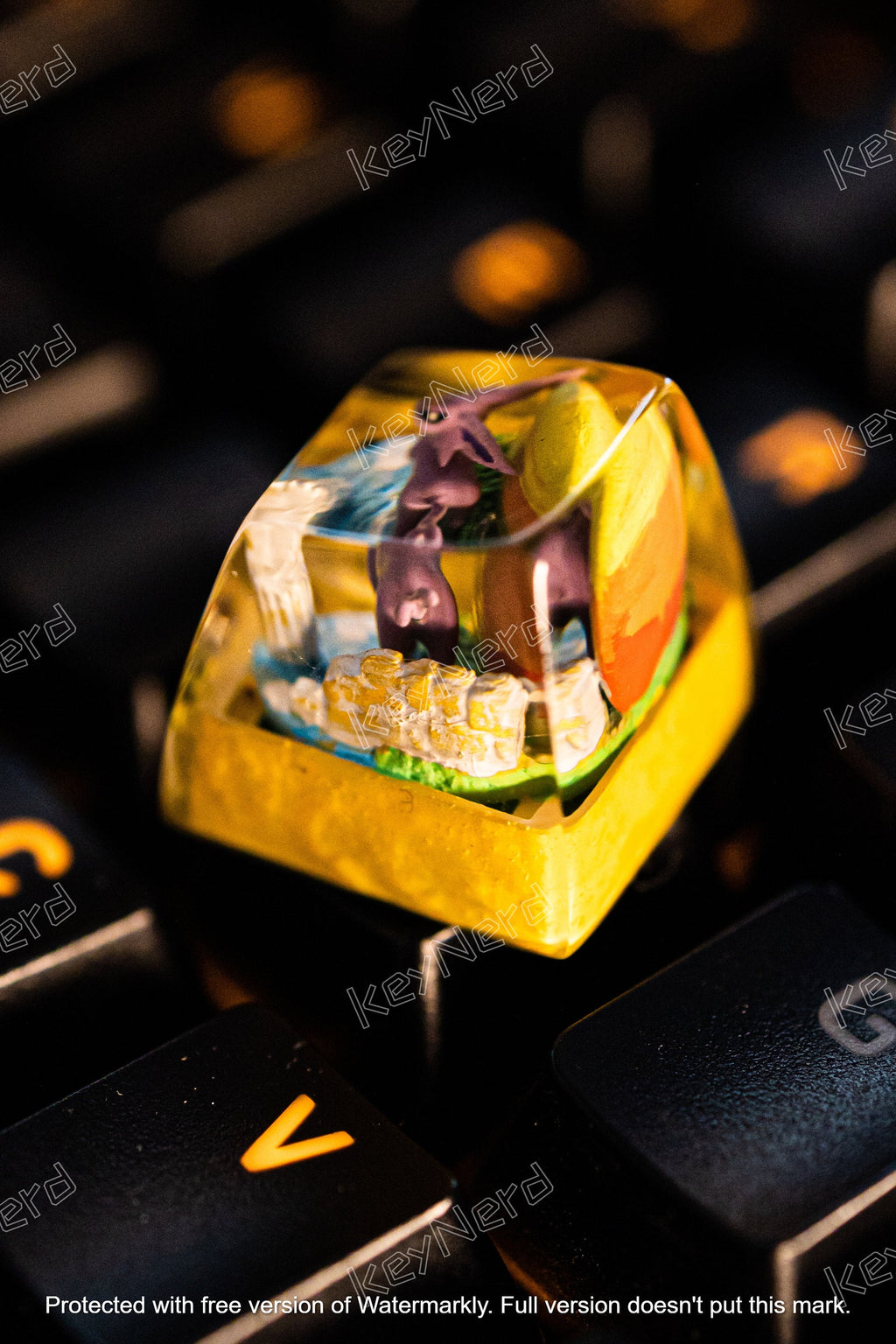 E.sp.eon keycap, Custom p.oke.m.on keycap, handmade keycaps, Artisan keycap, Cherry mx keycaps, Mechanical Gaming Keyboard, G