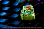 V.enu.saur keycap, Custom po.kemo.n keycap, handmade keycaps, Artisan keycaps, Cherry mx keycaps, Mechanical Gaming Keyboard,