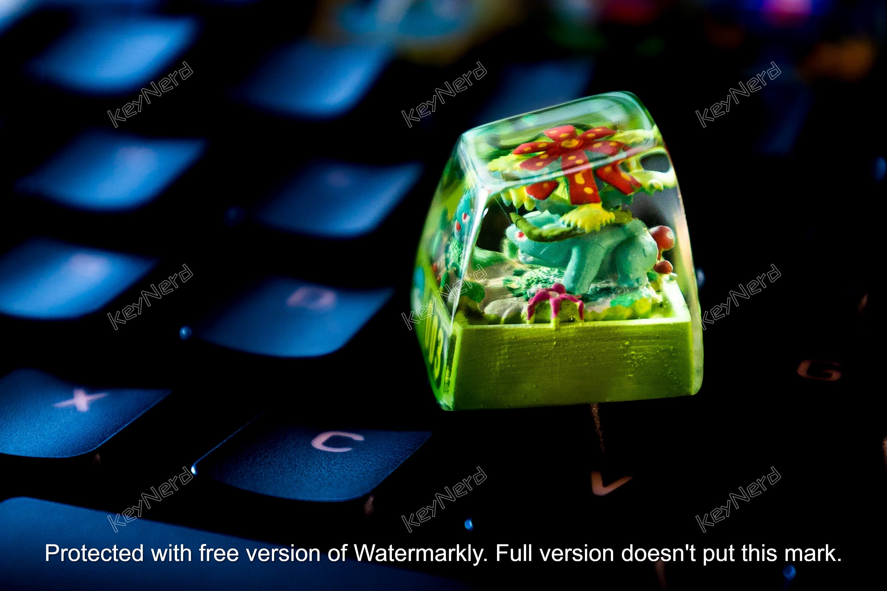 V.enu.saur keycap, Custom po.kemo.n keycap, handmade keycaps, Artisan keycaps, Cherry mx keycaps, Mechanical Gaming Keyboard,