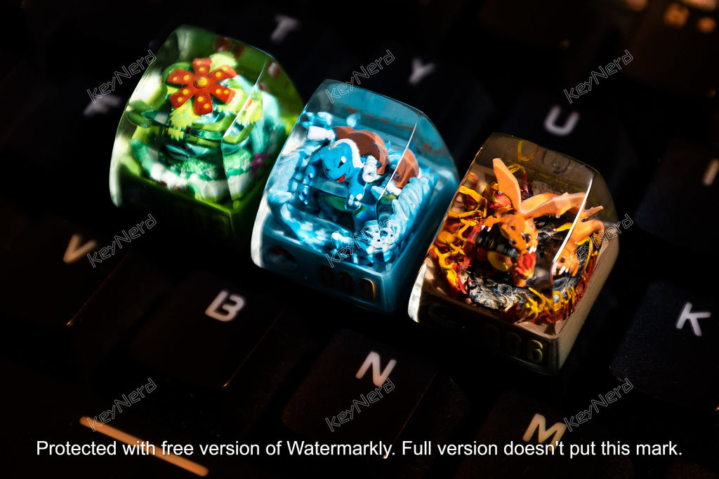 Cha.riza.rd keycap, Custom keycap, handmade keycaps, Artisan keycap, Cherry mx keycaps, Mechanical Gaming, Gift for him, Vale