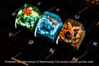 Cha.riza.rd keycap, Custom keycap, handmade keycaps, Artisan keycap, Cherry mx keycaps, Mechanical Gaming, Gift for him, Vale