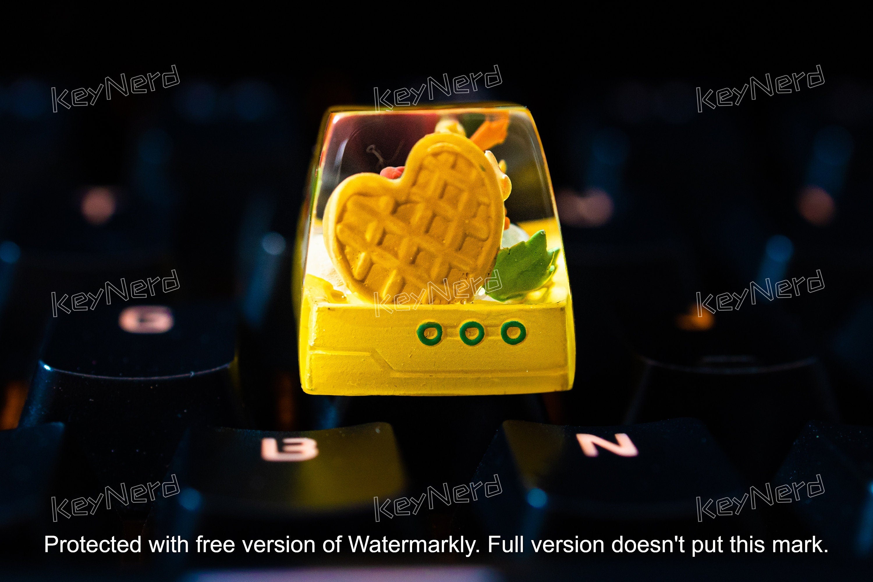 Fl.ar.eon. keycap, Custom p.ok.em.on keycap, handmade keycaps, Artisan keycap, Cherry mx keycaps, Mechanical Gaming Keyboard,