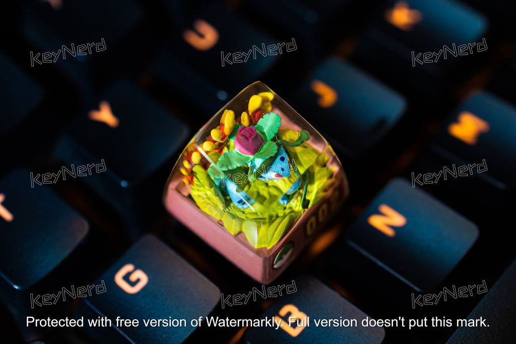 I.vys.aur keycap, Custom pok.em.on keycap, handmade keycaps, Artisan keycap, Cherry mx keycaps, Mechanical Gaming Keyboard, G