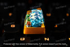 Wartortle keycap, Custom pokemon keycap, handmade keycaps, Artisan keycap, Cherry mx keycaps, Mechanical Gaming Keyboard, Gif