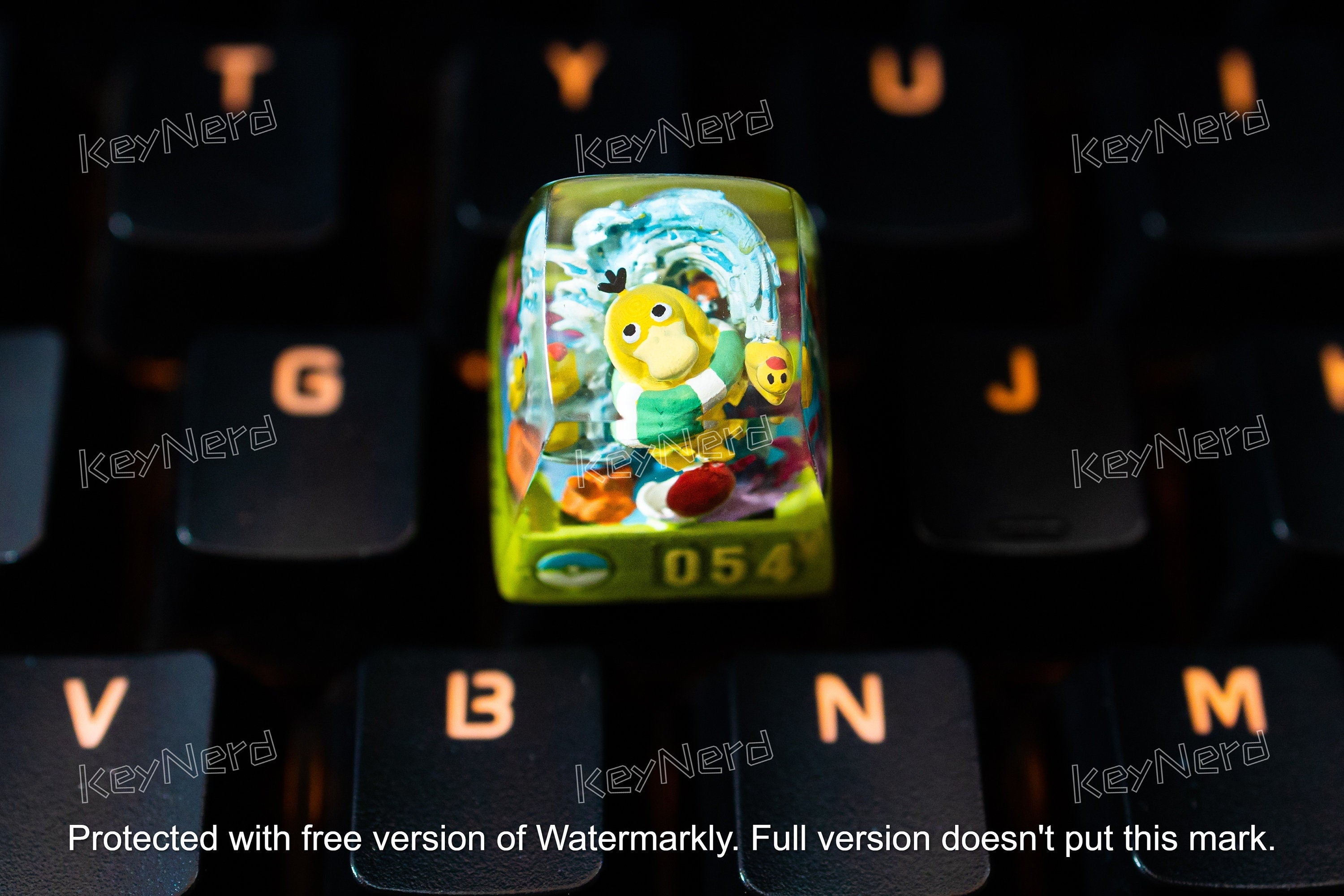 P.sy.d.u.ck keycap, Custom po.ke.m.on keycap, handmade keycaps, Artisan keycap, Cherry mx keycaps, Mechanical Gaming Keyboard