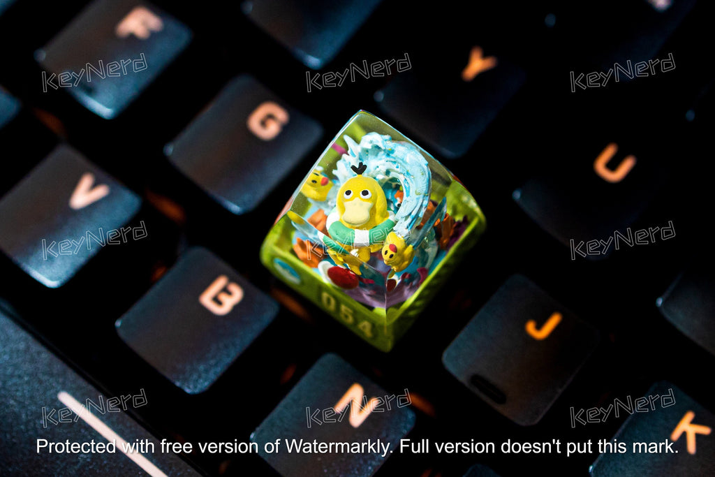 P.sy.d.u.ck keycap, Custom po.ke.m.on keycap, handmade keycaps, Artisan keycap, Cherry mx keycaps, Mechanical Gaming Keyboard