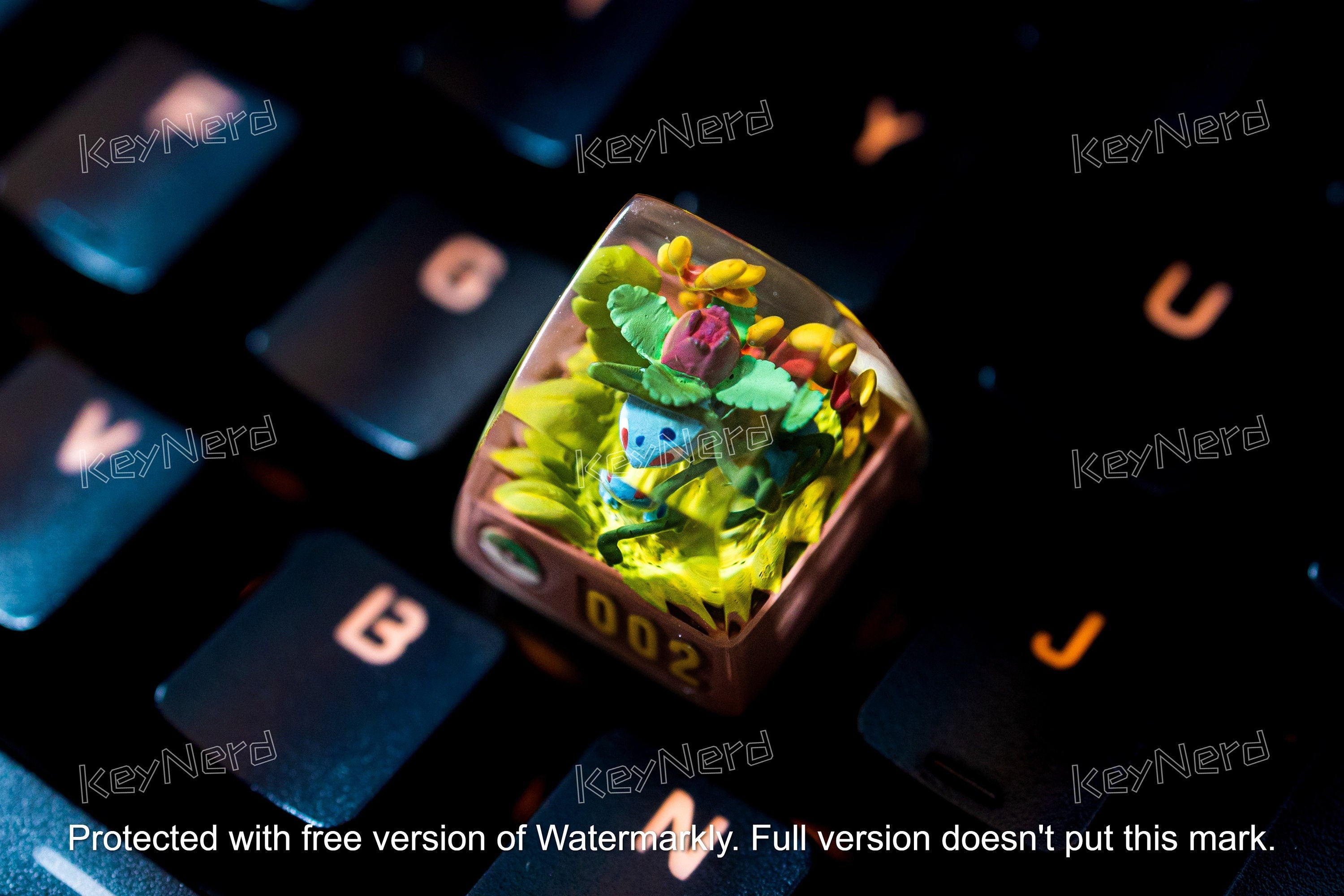I.vys.aur keycap, Custom pok.em.on keycap, handmade keycaps, Artisan keycap, Cherry mx keycaps, Mechanical Gaming Keyboard, G