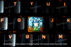Wartortle keycap, Custom pokemon keycap, handmade keycaps, Artisan keycap, Cherry mx keycaps, Mechanical Gaming Keyboard, Gif