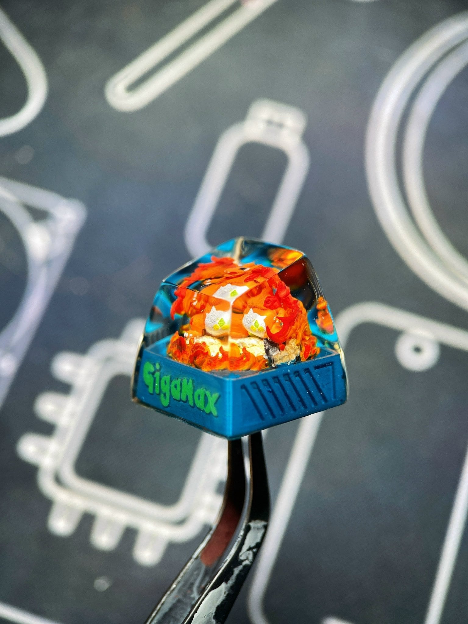 Charizard GigaMax keycap, Custom pokemon keycap, handmade keycaps, Artisan keycap,Cherry mx keycaps, Mechanical Gaming Keyboa