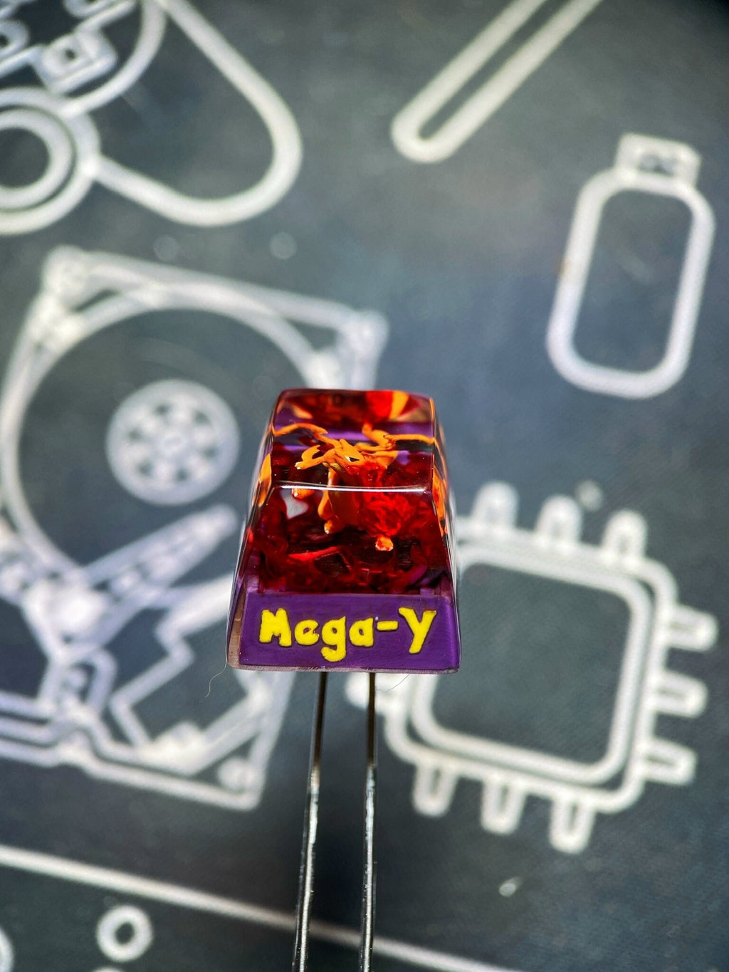 Charizard Mega Y keycap, Custom pokemon keycap, handmade keycaps, Artisan keycap, Cherry mx keycaps, Mechanical Gaming Keyboa