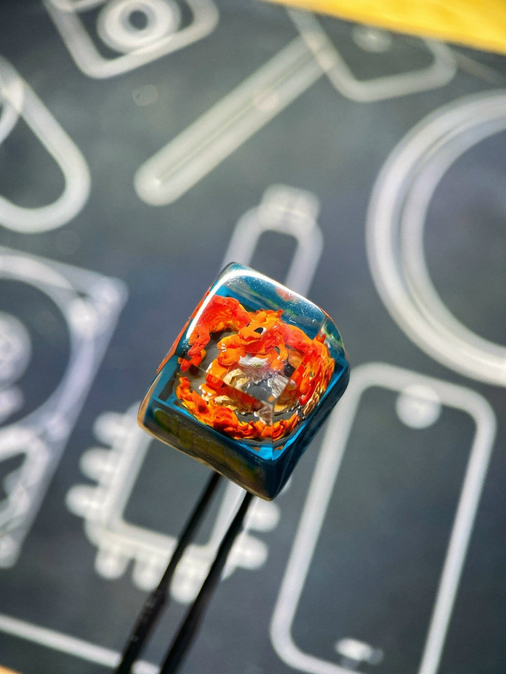Charizard GigaMax keycap, Custom pokemon keycap, handmade keycaps, Artisan keycap,Cherry mx keycaps, Mechanical Gaming Keyboa