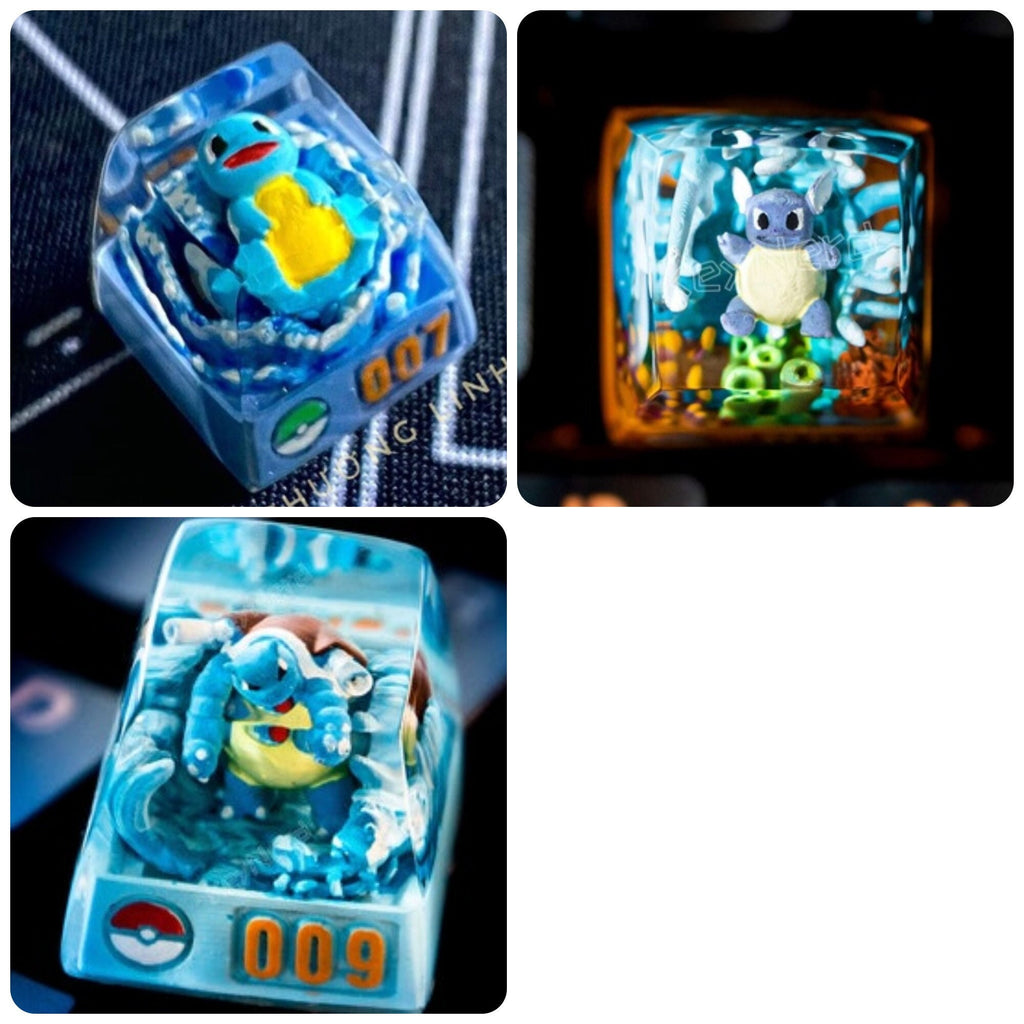 Sq.ui.rt.le, Wa.rt.ortle, Bla.stoi.se keycap, Custom p.oke.m.on keycap, handmade keycaps, Artisan keycap,, Mechanical Gaming