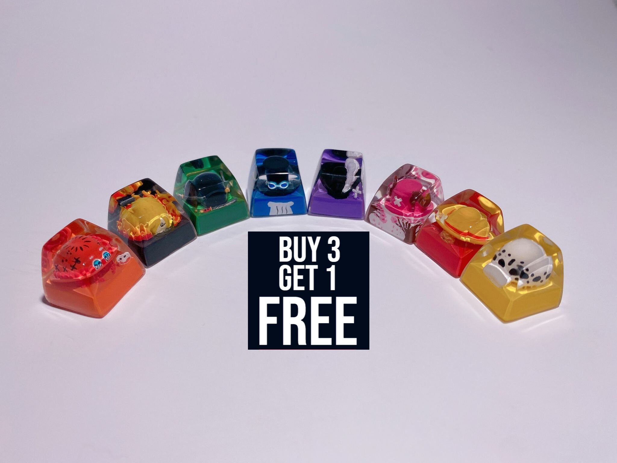 BUY 3 GET 1 FREE Keycap,Custom keycap,handmade keycaps,Artisan keycap,Cherry mx keycaps,Mechanical Gaming Keyboard,Gift for h