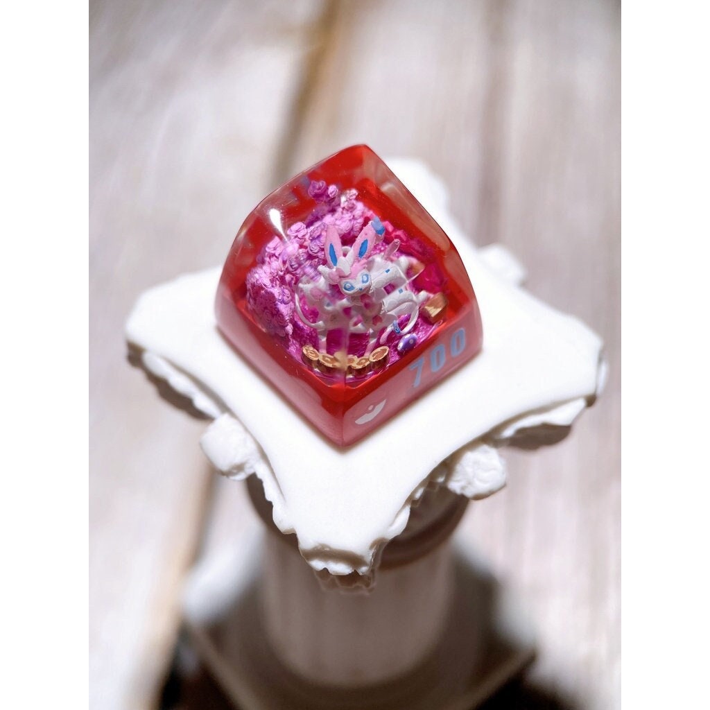Syl.v.eo.n keycap, Custom poke.m.on keycap, Keycap, Keycaps, Artisan keycap, Cherry mx keycaps, Mechanical Gaming Keyboard, G