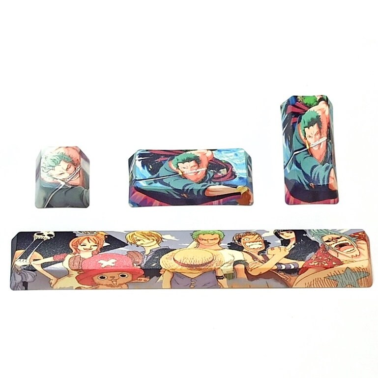 Set 4 of anime keycaps, hot blood keycaps, character keycaps, full set of keycaps, cute keycaps, space keycaps, ESC keycaps,