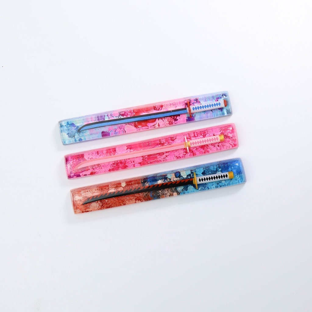 Katana Space Keycap, Cherry Mx Switch Keycap, Japanese Anime, 6U, 6.25U, 6.5U, 7U Keycap, OEM, SA, Customized Art, Artisan Re