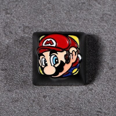 Metal Artisan Keycap, cute keycap, mushroom keycap, anime keycap, gaming keycap. Metal Alloy Keycap, Handmade Keycap, Anime K