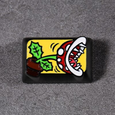 Metal Artisan Keycap, cute keycap, mushroom keycap, anime keycap, gaming keycap. Metal Alloy Keycap, Handmade Keycap, Anime K