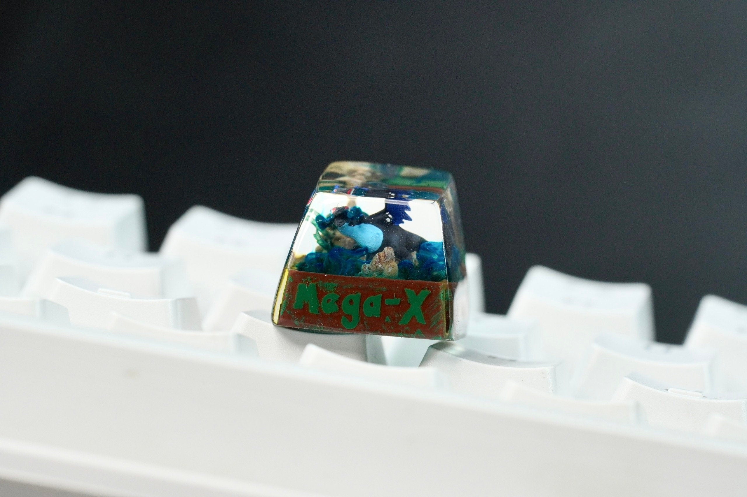 C.hari.za.rd Mega X keycap, Custom po.kem.on keycap, handmade keycaps, Artisan keycap, Cherry mx keycaps, Mechanical Gaming,G
