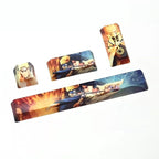 Set 4 of anime keycaps, hot blood keycaps, character keycaps, full set of keycaps, cute keycaps, space keycaps, ESC keycaps,