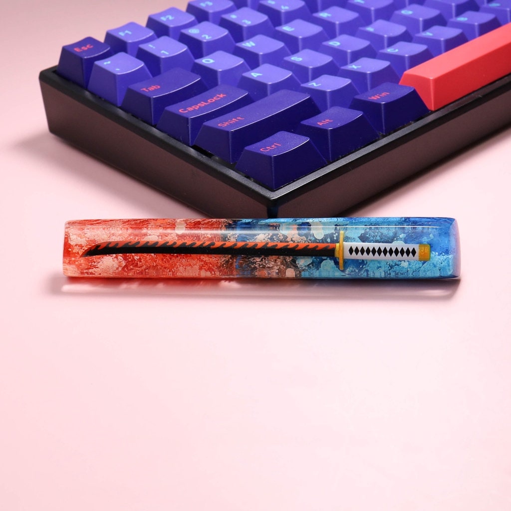 Katana Space Keycap, Cherry Mx Switch Keycap, Japanese Anime, 6U, 6.25U, 6.5U, 7U Keycap, OEM, SA, Customized Art, Artisan Re