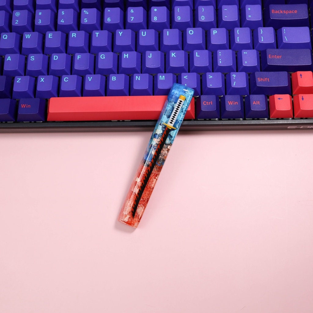 Katana Space Keycap, Cherry Mx Switch Keycap, Japanese Anime, 6U, 6.25U, 6.5U, 7U Keycap, OEM, SA, Customized Art, Artisan Re