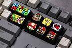 Metal Artisan Keycap, cute keycap, mushroom keycap, anime keycap, gaming keycap. Metal Alloy Keycap, Handmade Keycap, Anime K