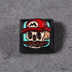 Metal Artisan Keycap, cute keycap, mushroom keycap, anime keycap, gaming keycap. Metal Alloy Keycap, Handmade Keycap, Anime K