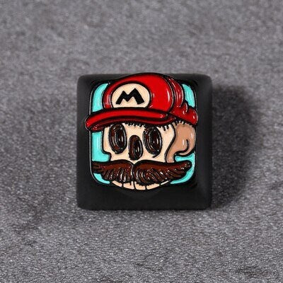 Metal Artisan Keycap, cute keycap, mushroom keycap, anime keycap, gaming keycap. Metal Alloy Keycap, Handmade Keycap, Anime K