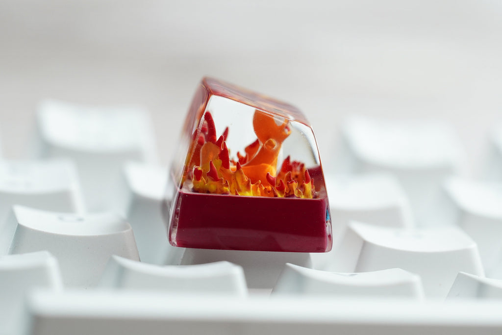 Cha.rm.and.er keycap, Custom po.ke.mo.n keycap, handmade keycaps, Artisan keycap, Cherry mx keycaps, Mechanical Gaming Keyboa