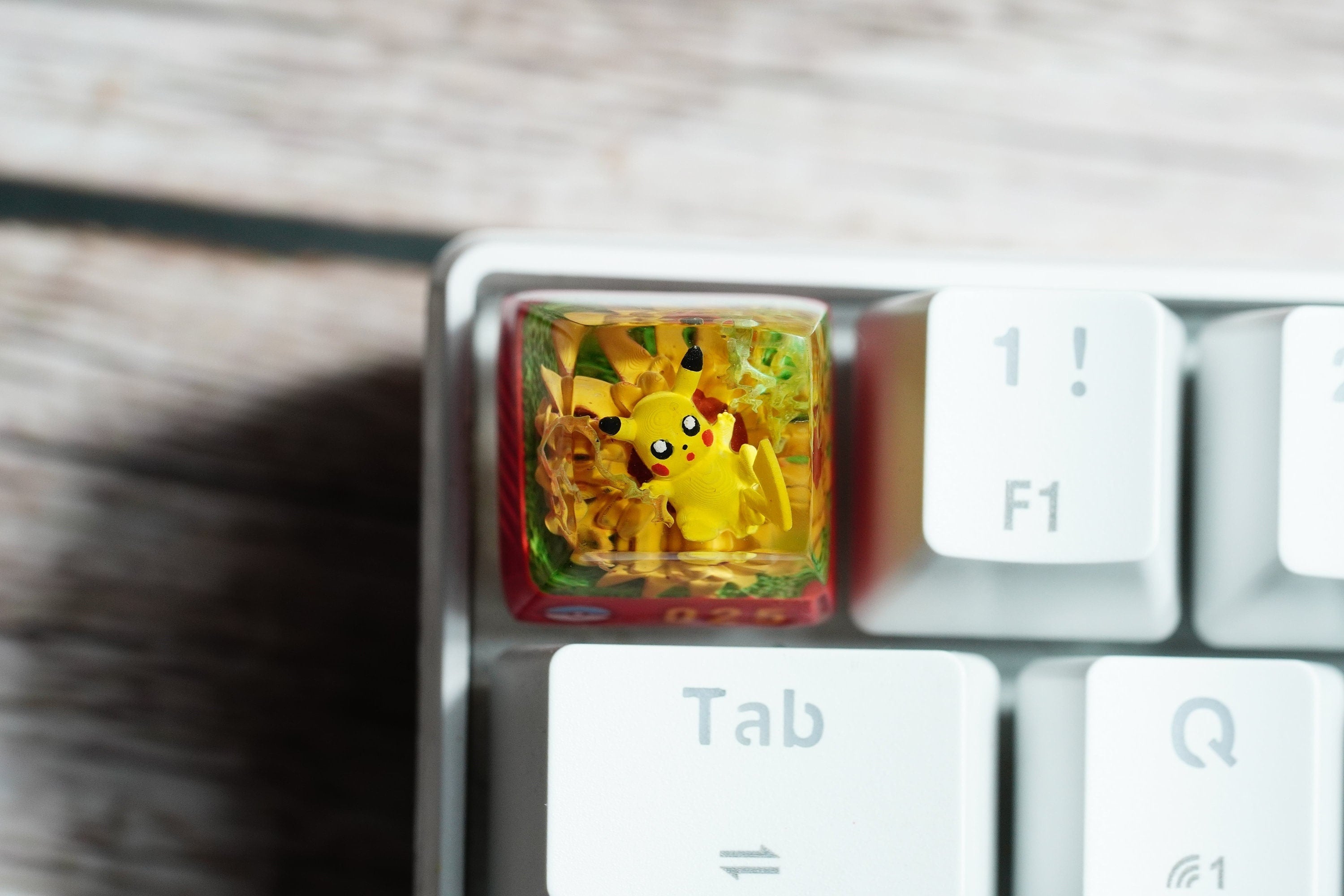 Pik.ac.hu keycap, Custom po.ke.mo.n keycap, Keycap, handmade keycaps, Artisan keycap, Cherry mx keycaps, Valentine gift , Gif