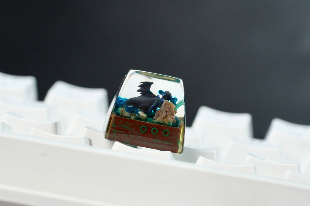 C.hari.za.rd Mega X keycap, Custom po.kem.on keycap, handmade keycaps, Artisan keycap, Cherry mx keycaps, Mechanical Gaming,G