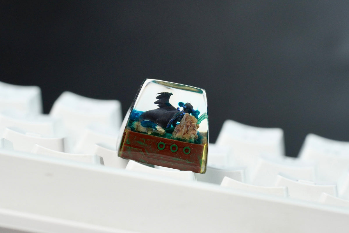 C.hari.za.rd Mega X keycap, Custom po.kem.on keycap, handmade keycaps, Artisan keycap, Cherry mx keycaps, Mechanical Gaming,G