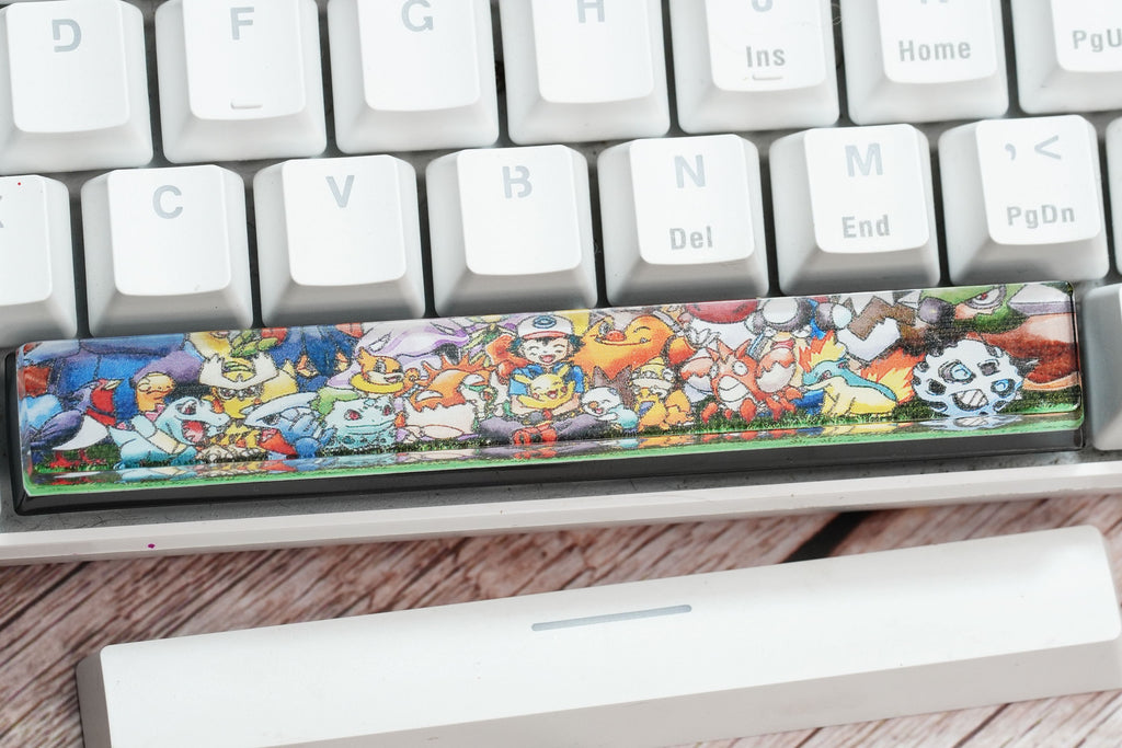 Custom Pokemon 6.25U Spacebar, Pokemon keycap, Custom pokemon, custom keycap, artisan keycap, SA spacebar keycap | Gift for h