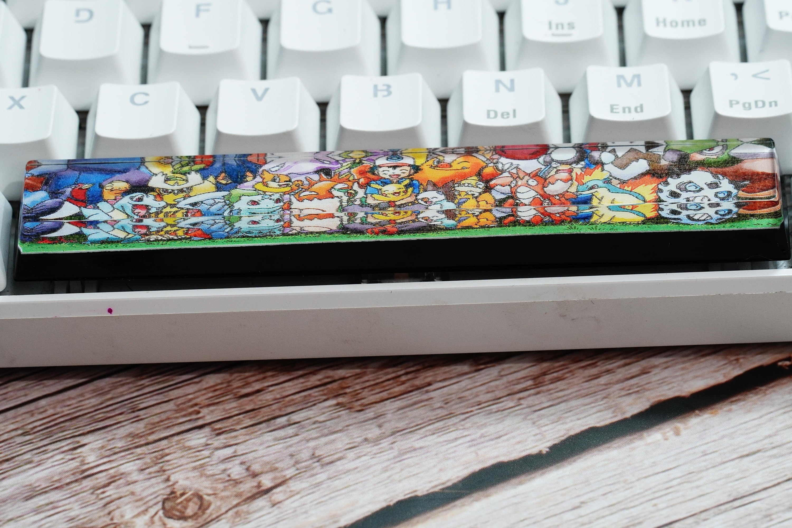 Custom Pokemon 6.25U Spacebar, Pokemon keycap, Custom pokemon, custom keycap, artisan keycap, SA spacebar keycap | Gift for h