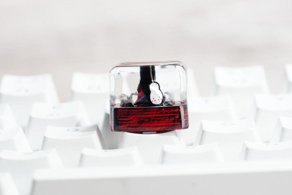 Ninja Keycap, japan keycap,Tailed Beast Keycap,Resin Keycap, Custom Keycaps, ESC Keycap,Keycap Set, Handmade Keycap, Cube key
