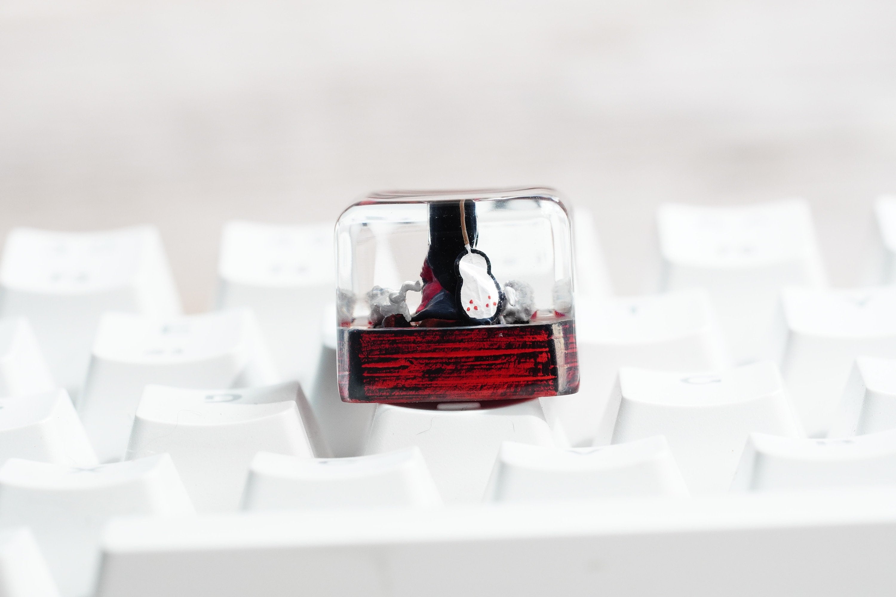 Ninja Keycap, japan keycap,Tailed Beast Keycap,Resin Keycap, Custom Keycaps, ESC Keycap,Keycap Set, Handmade Keycap, Cube key