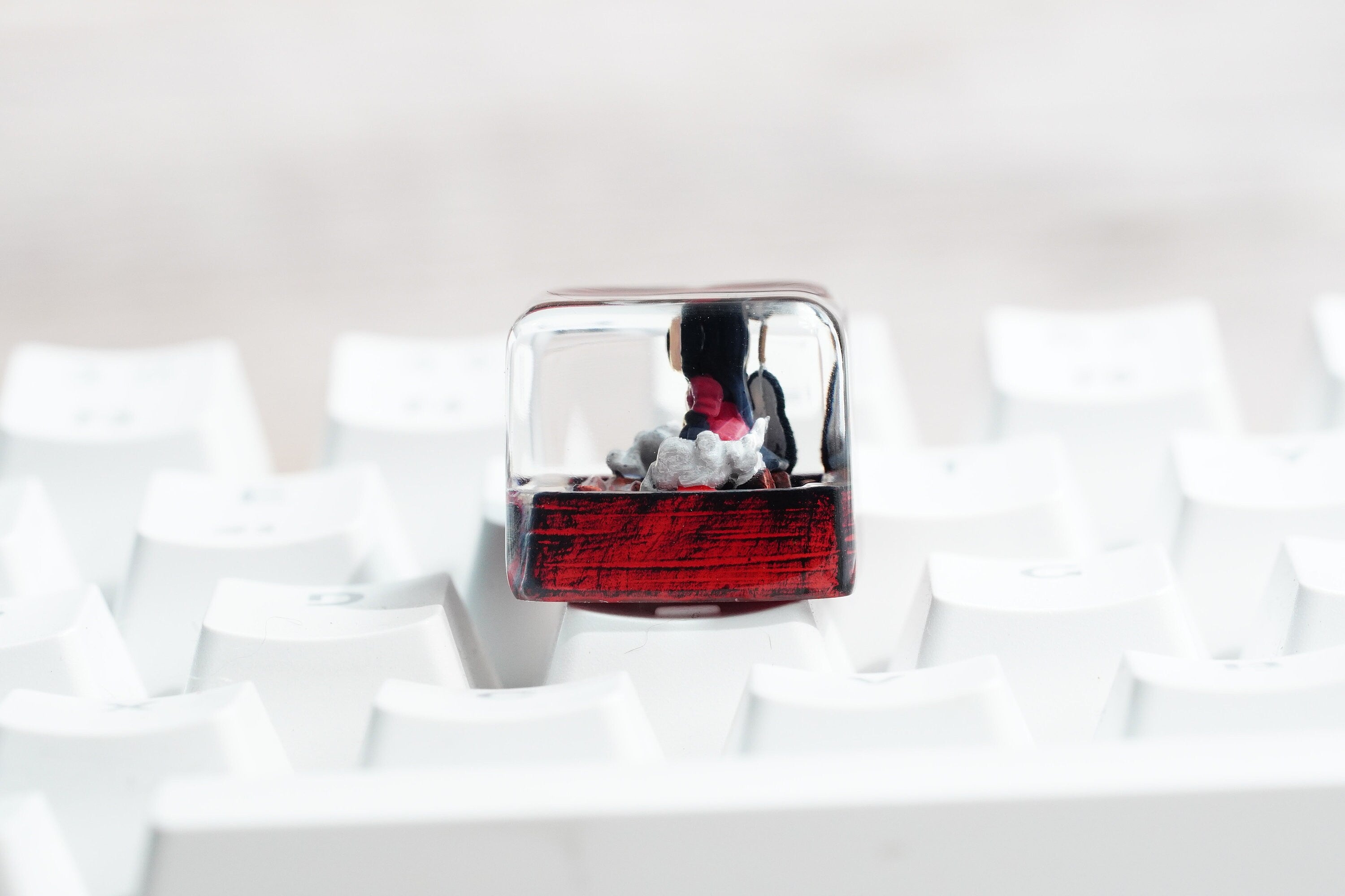 Ninja Keycap, japan keycap,Tailed Beast Keycap,Resin Keycap, Custom Keycaps, ESC Keycap,Keycap Set, Handmade Keycap, Cube key