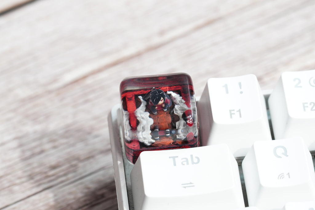 Ninja Keycap, japan keycap,Tailed Beast Keycap,Resin Keycap, Custom Keycaps, ESC Keycap,Keycap Set, Handmade Keycap, Cube key