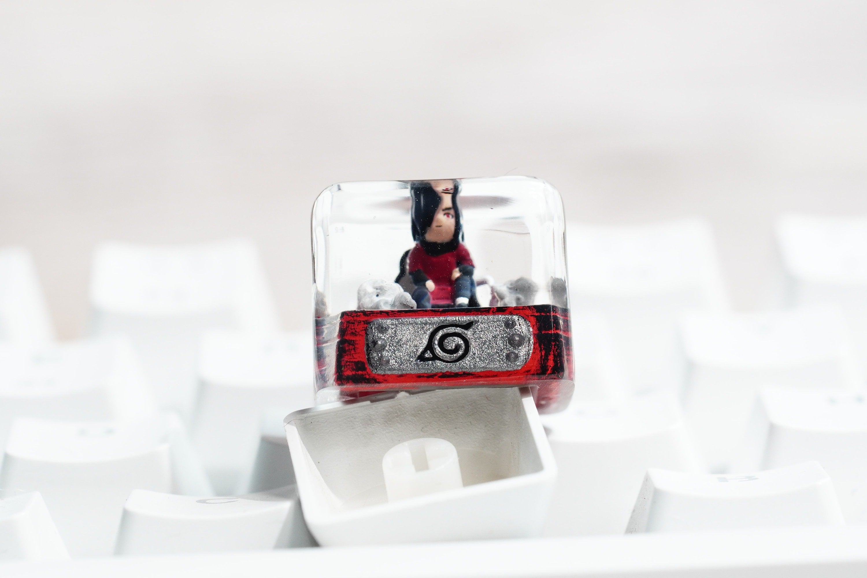 Ninja Keycap, japan keycap,Tailed Beast Keycap,Resin Keycap, Custom Keycaps, ESC Keycap,Keycap Set, Handmade Keycap, Cube key