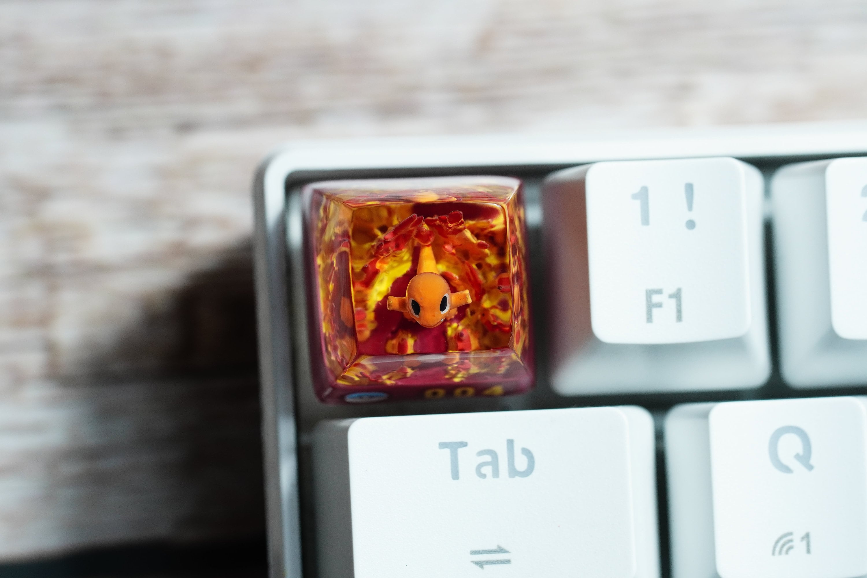 Cha.rm.and.er keycap, Custom po.ke.mo.n keycap, handmade keycaps, Artisan keycap, Cherry mx keycaps, Mechanical Gaming Keyboa