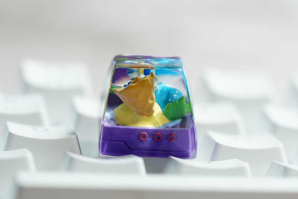 Vap.ore.on keycap, Custom poke.mo.n keycap, handmade keycaps, Artisan keycap, Cherry mx keycaps, Mechanical Gaming Keyboard,
