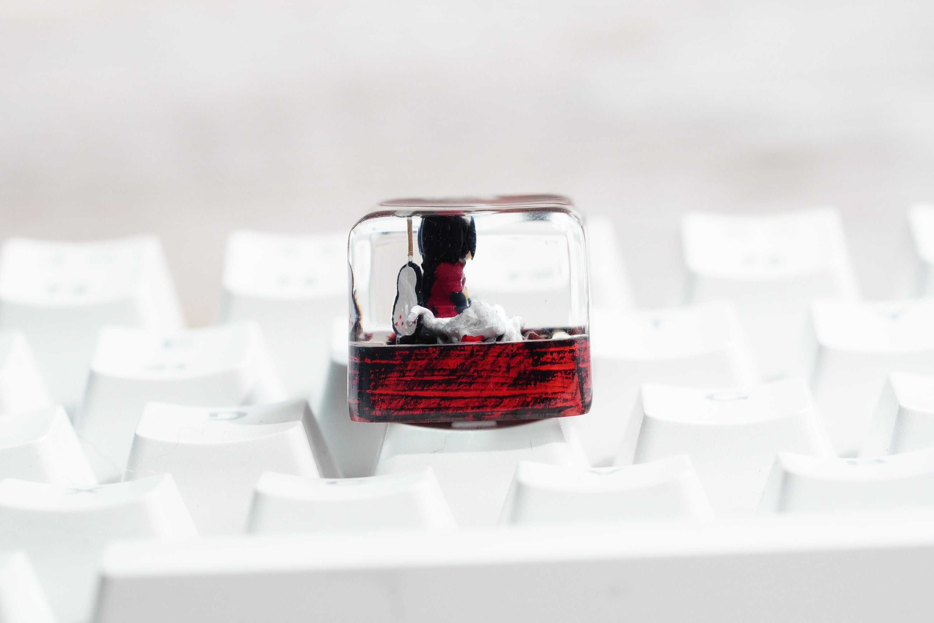 Ninja Keycap, japan keycap,Tailed Beast Keycap,Resin Keycap, Custom Keycaps, ESC Keycap,Keycap Set, Handmade Keycap, Cube key