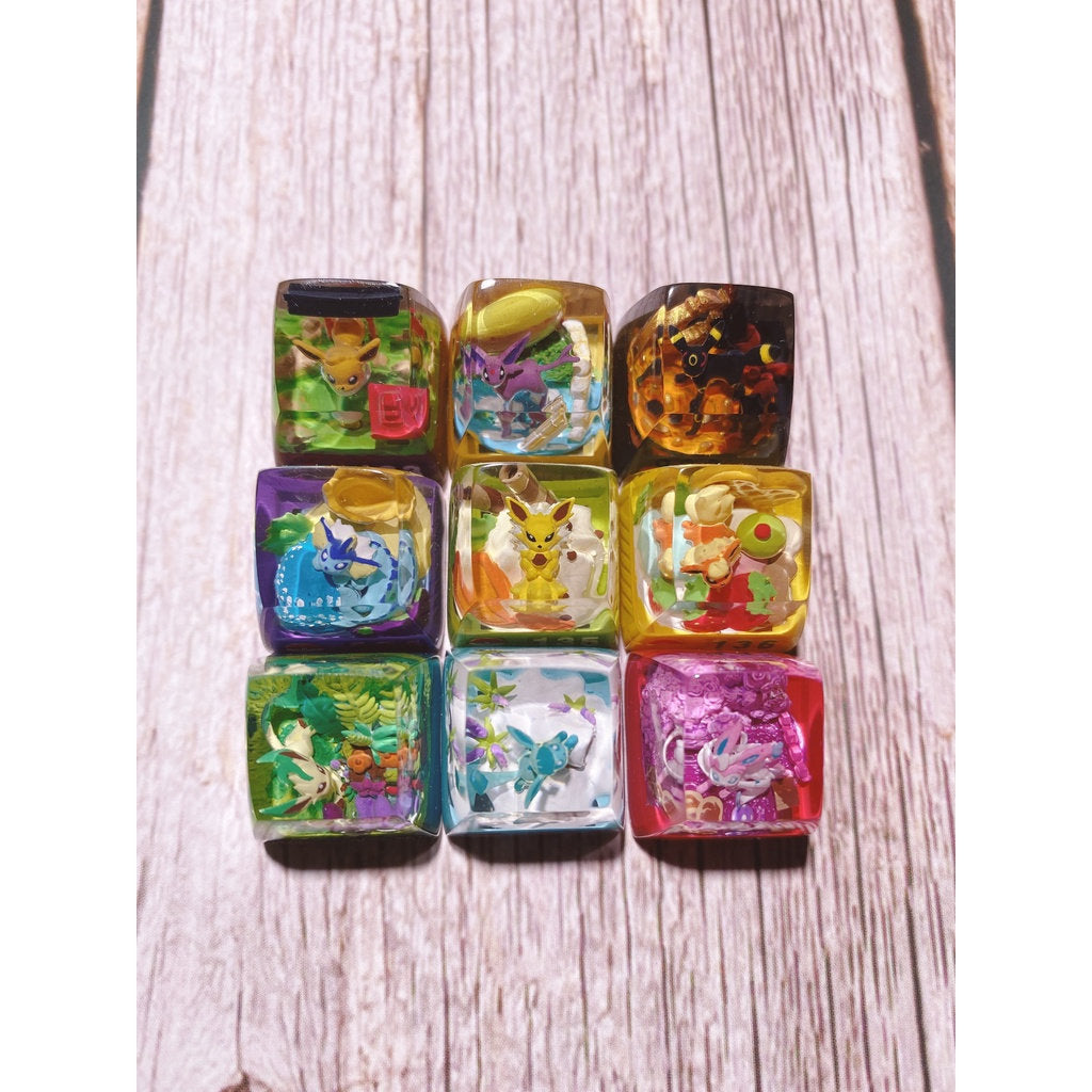 Jol.te.on keycap, Custom pok.e.mon keycap, handmade keycaps, Artisan keycap, Cherry mx keycaps, Mechanical Gaming Keyboard, G