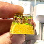 Handmade Abandoned City Keycaps,City Theme Resin Keycap,Mechanical Keyboard Keycaps,Epoxy of Resin Key Cap
