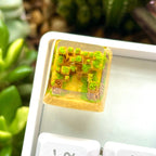 Handmade Abandoned City Keycaps,City Theme Resin Keycap,Mechanical Keyboard Keycaps,Epoxy of Resin Key Cap