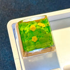 Handmade Plant keycap,Four-leaf clover resin keycap,Flowers keycap
